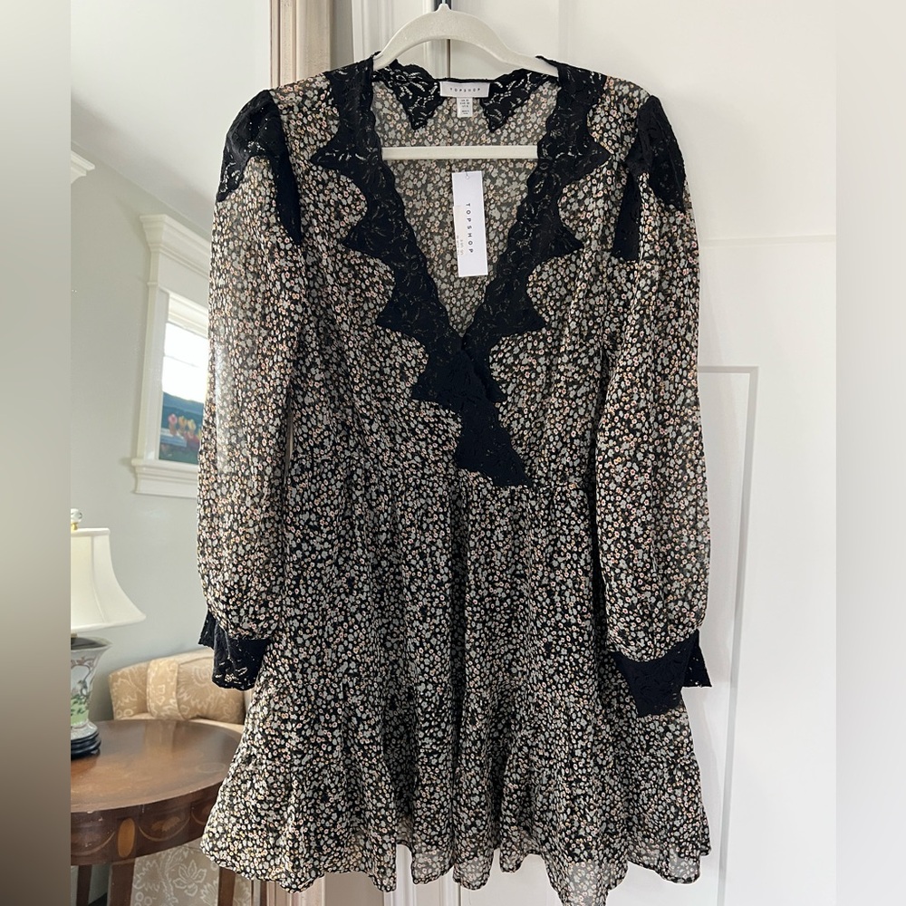 NWT Topshop boho dress. Size 6